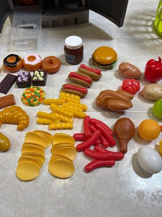 Frigorífico Juguete y Lote Comiditas Plástico