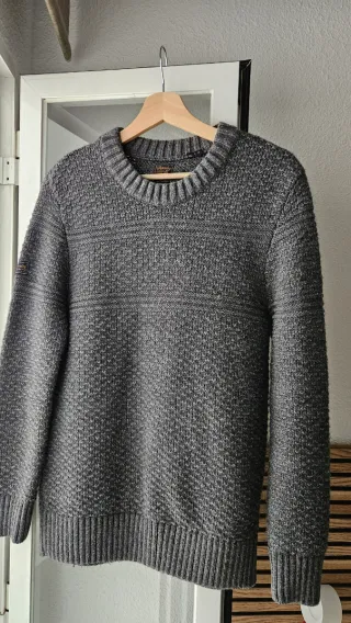 Jersey Superdry Lana Gris Talla S cálido!