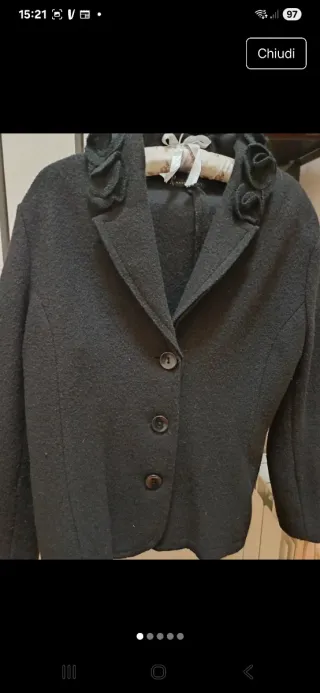 Blazer in bouclé fabric