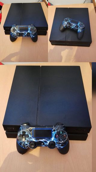 PS4 (PlayStation 4) Negra + Mando Personalizado