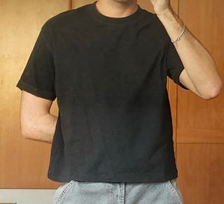 Camiseta negra manga corta