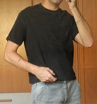 Camiseta negra manga corta