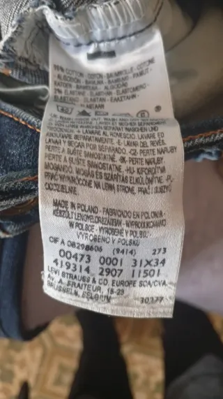 Jeans Levi's 473 Skinny Fit Blu