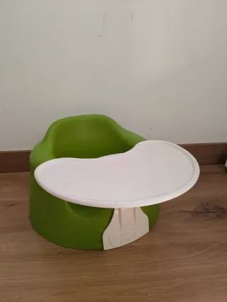 Bumbo Silla Bebé Verde con Bandeja