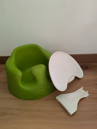 Bumbo Silla Bebé Verde con Bandeja