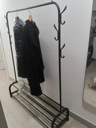 Perchero Metálico Negro