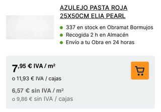 Azulejo Baño Blanco Elia Pearl 25x50cm