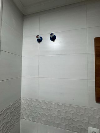 Azulejo Baño Blanco Elia Pearl 25x50cm