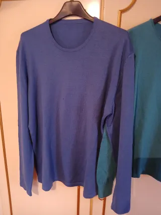 2 maglie lana 100% donna girocollo