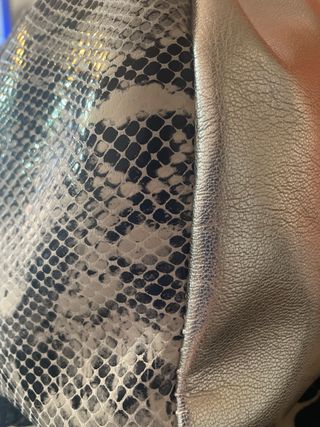 Bolso Komebukuro Piel Genuina Multicolor/Plata