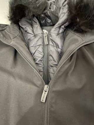 parka da donna nero, marca MLFML Malefemale