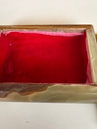 Caja joyero mármol verde y multicolor