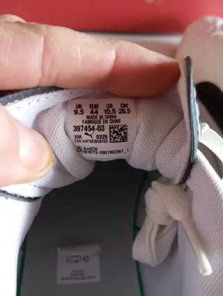 Zapatillas Puma Hombre Blancas y Negras