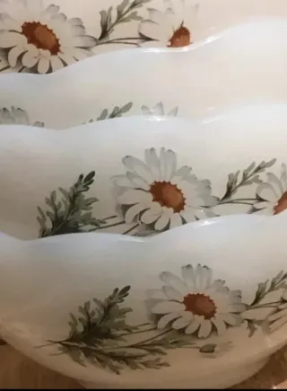 4  Boles Arcopal flor de Margaritas