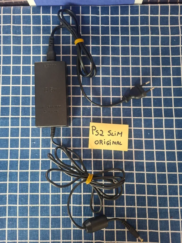 PS2 SLIM ORIGINAL CARGADOR ENCHUFE OFICIAL