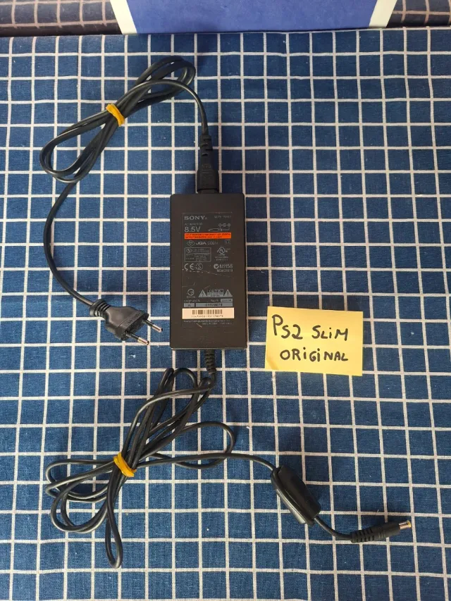 PS2 SLIM ORIGINAL CARGADOR ENCHUFE OFICIAL