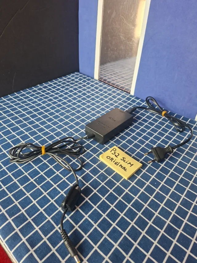 PS2 SLIM ORIGINAL CARGADOR ENCHUFE OFICIAL