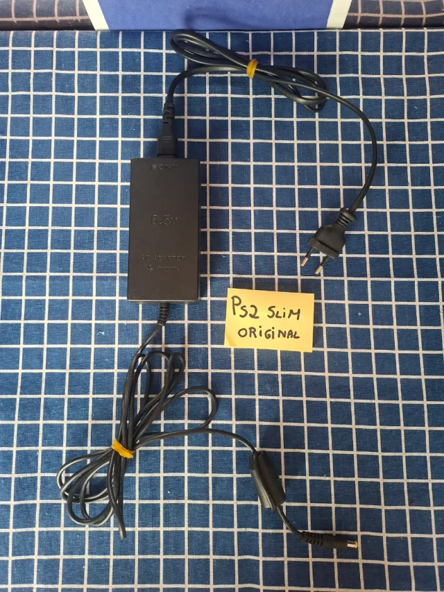 PS2 SLIM ORIGINAL CARGADOR ENCHUFE OFICIAL
