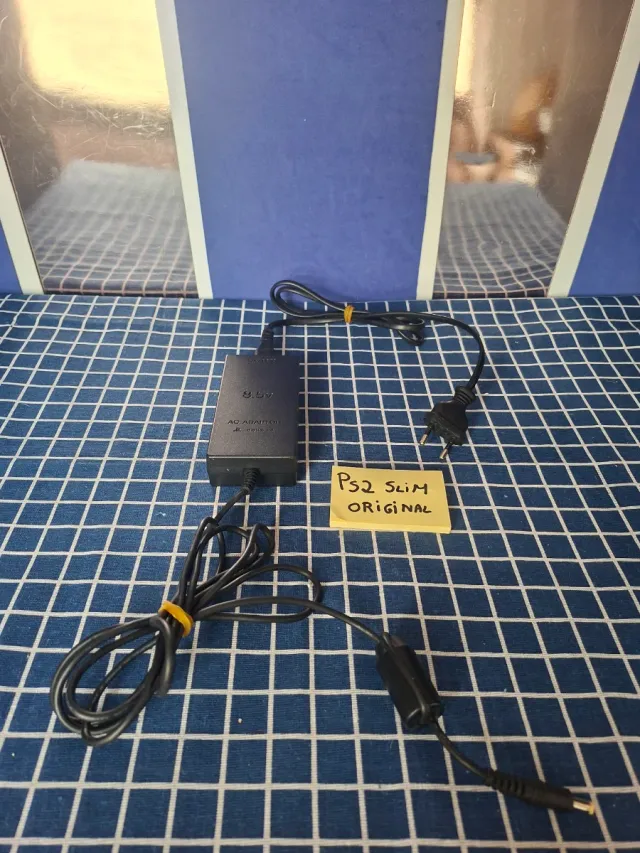 PS2 SLIM ORIGINAL CARGADOR ENCHUFE OFICIAL