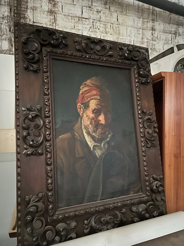 Cuadro antiguo de madera