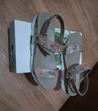 Sandalias Panama Jack Talla 41 Flores
