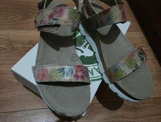 Sandalias Panama Jack Talla 41 Flores