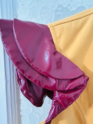 Chaleco mostaza de paño