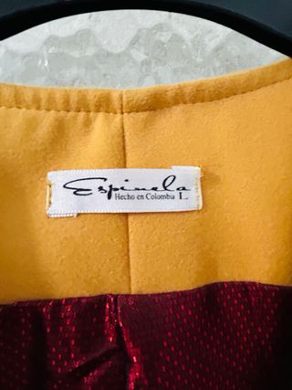 Chaleco mostaza de paño