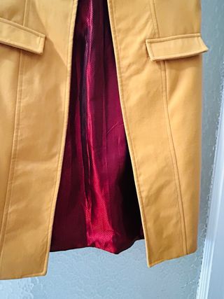 Chaleco mostaza de paño