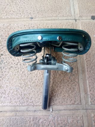 Sillín GAC Polipiel Azul Turquesa Mobylette