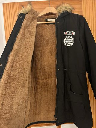 Parka negra mujer