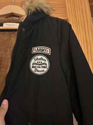 Parka negra mujer