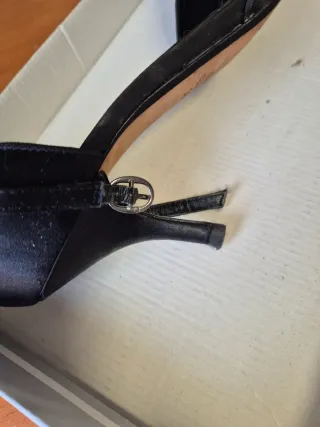 Zapatos tacón Gloria Ortiz piel y raso