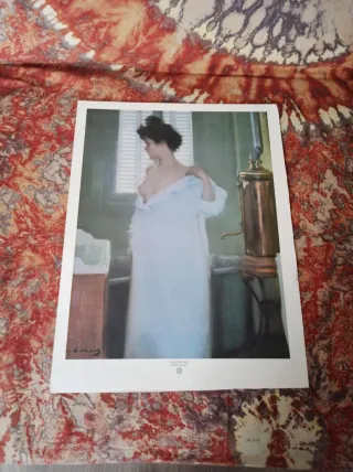 Lámina La hora del baño de Ramón Casas