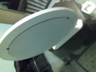 Specchio da trucco in legno, bianco