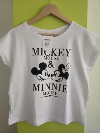 Camiseta Mickey&Minnie.Talla M y L. CON ETIQUETA