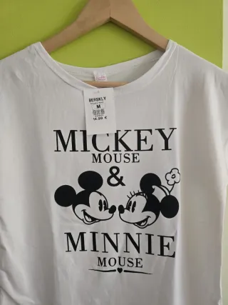 Camiseta Mickey&Minnie.Talla M y L. CON ETIQUETA