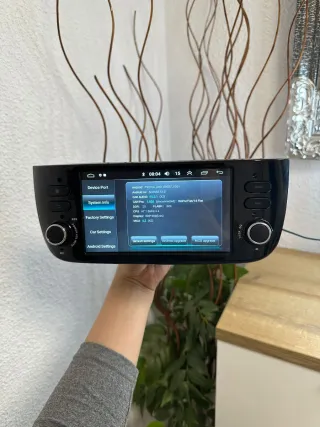 Pantalla radio para coche Fiat