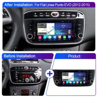Pantalla radio para coche Fiat
