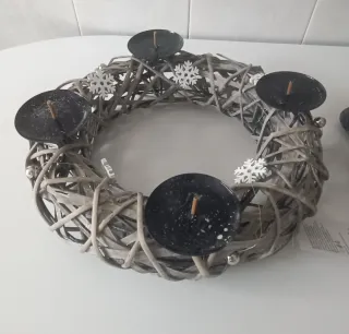 Corona portavelas centro de mesa