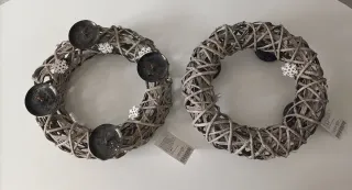 Corona portavelas centro de mesa