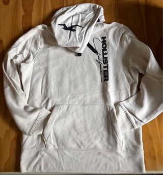 Sudadera Hollister Beige con Capucha