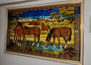 Tapiz de caballos para colgar en pared