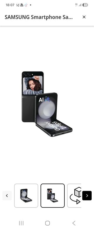 Samsung Galaxy Z Flip5 Negro