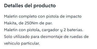 Pistola de impacto Makita 18V