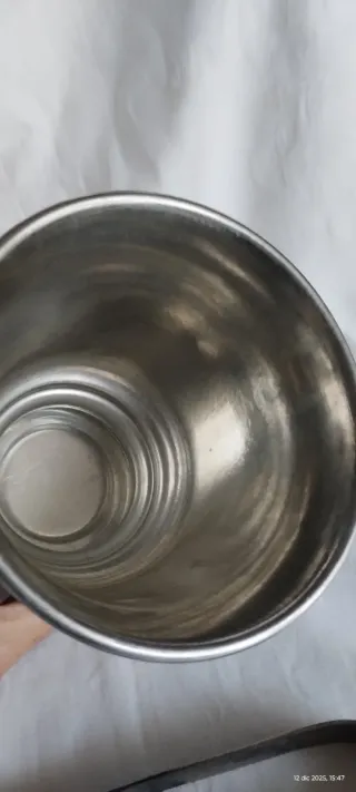 Secchiello ghiaccio metallo /argento