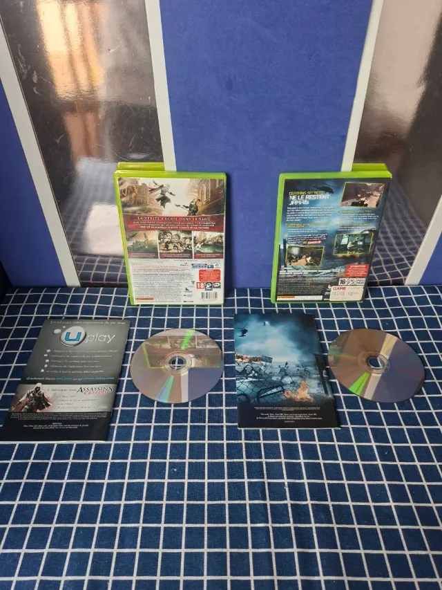XBOX360 ASSASSINS + BLACK SITE ORIGINAL COMPLETO
