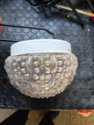 Lámpara vintage cristal burbujas precio en pesetas