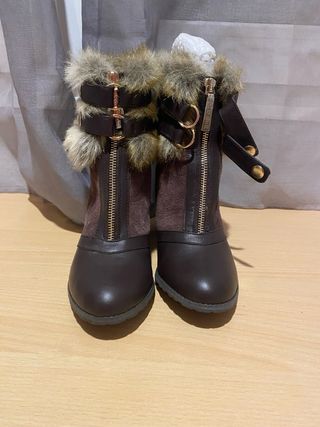 Botas de tacón con pelo