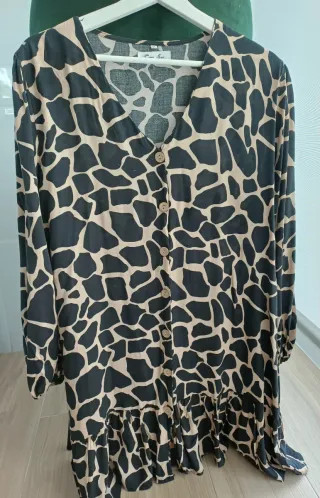 Vestido animal print